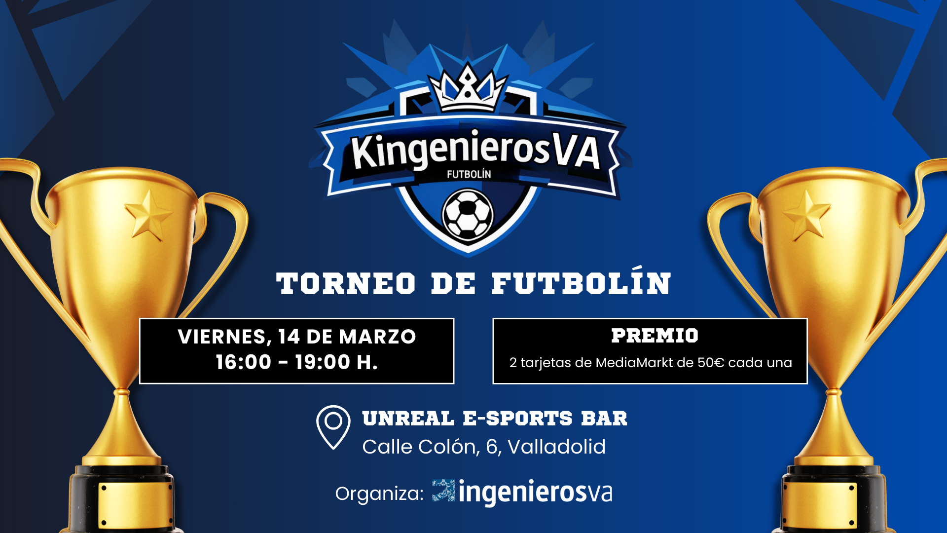 La "KingenierosVA” llega para coronar a los reyes del futbolín en Valladolid